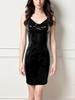 Abito in Pelle PU Specchiata Taglie Forti - Bodycon Sexy con Spalline Sottili per Donne