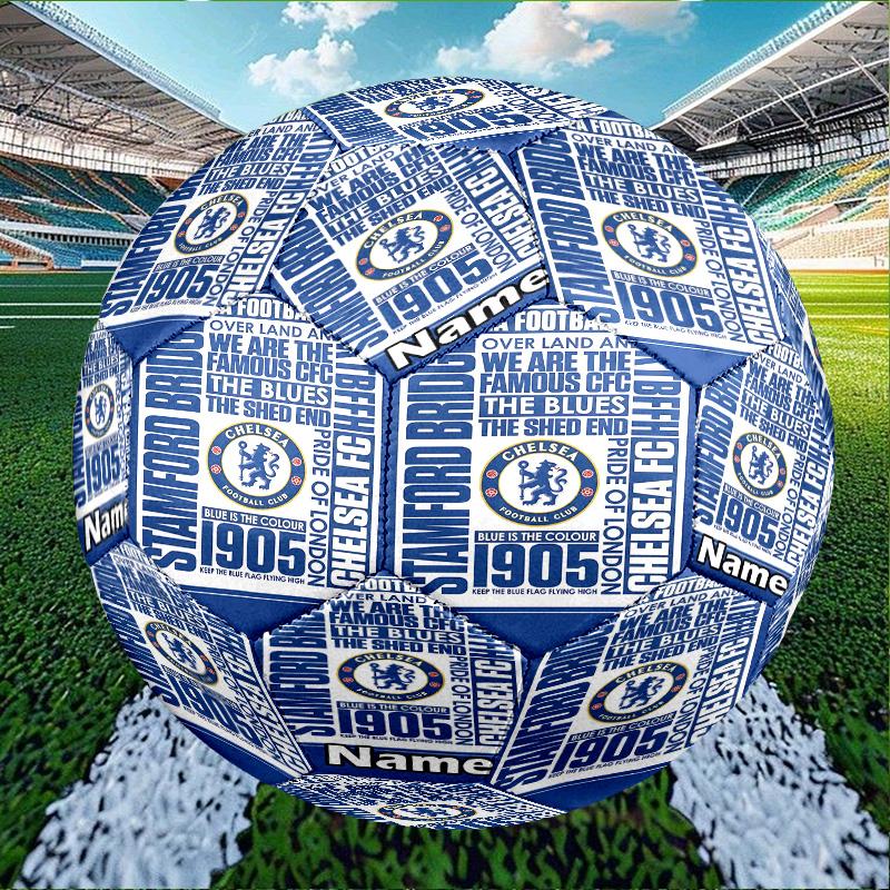Custom Name Personalized football club F.C-A Print Size 5 Soccer Ball Training & Match Football, for Team, Kicking, Gift for Football Enthusiasts