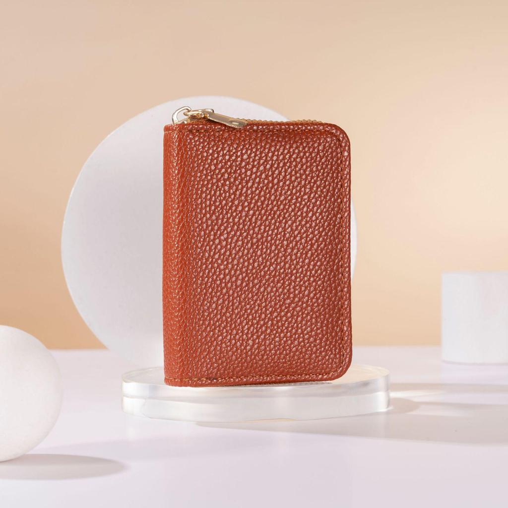 Women's & Men's Large Capacity Anti-Demagnetization Accordion Card Holder with Multi-Card Slots and ID Clip