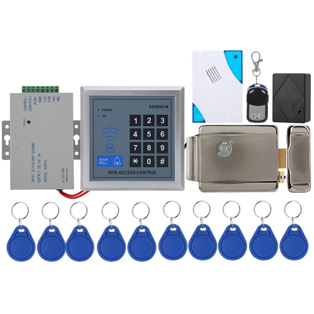 AD2000-M Türzugangskontrollsystem - Komplettset Mit Tastatur & 10 Schlüsselanhänger