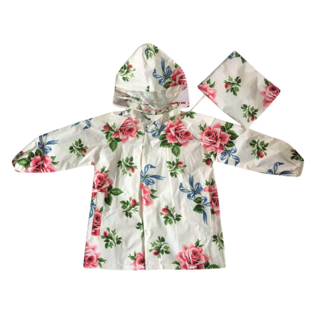 floral rain poncho