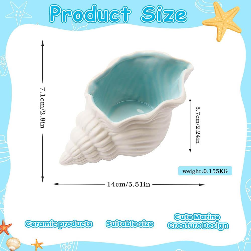 Jewelry Dish Tray For Coastal Beach Room Decor,Cute Ceramic Ring Holder Gift,Decorative Trinket Jewelry Organizer Tray for Rings