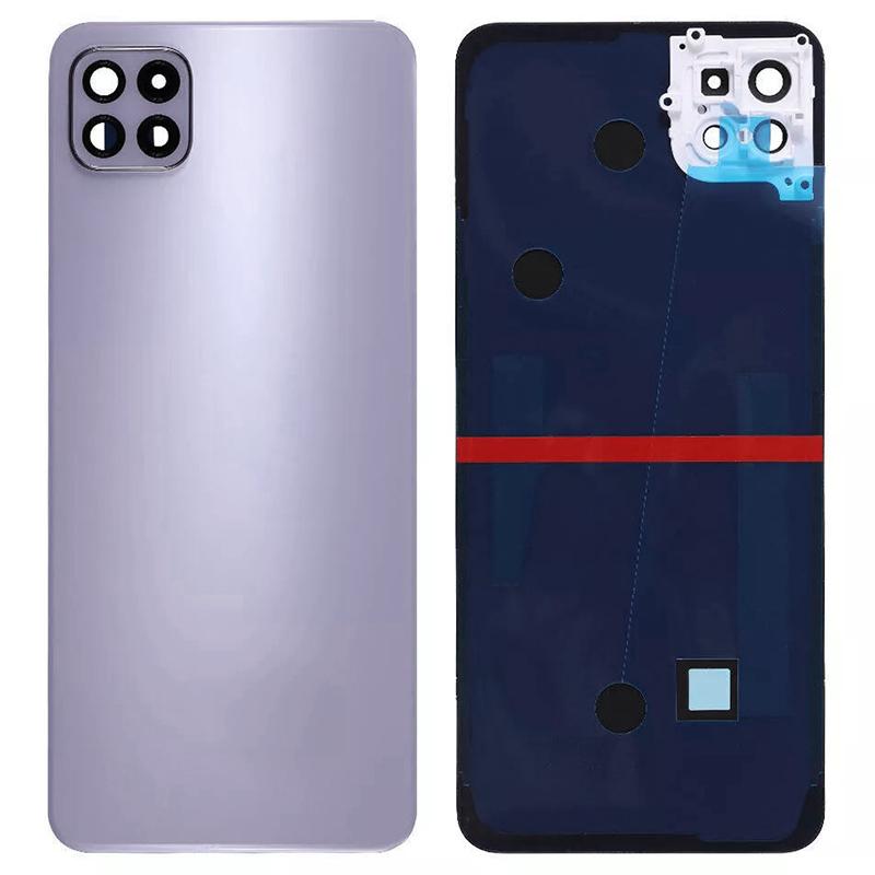 

Для Samsung Galaxy A22 5G (Версія ЄС) A226 Корпус батареї з клейкою наліпкою+Кришка об єктива камери (Без логотипу) Purple