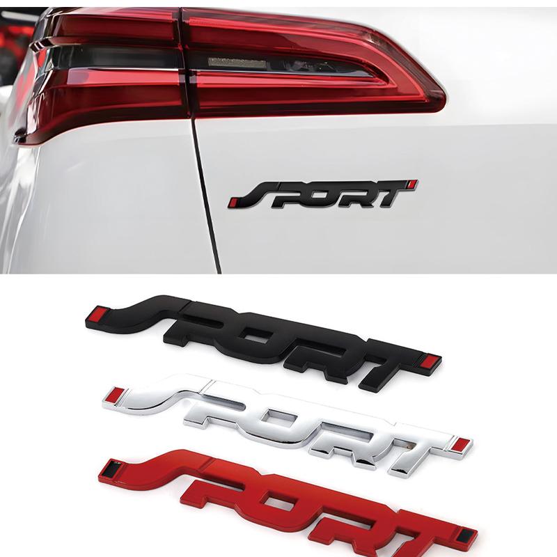 Příslušenství k autu Nálepka Styling Kov 3D Auto Auto Kufr Závodní Módní Sportovní Slovo Písmeno Logo Znak Odznak Samolepka