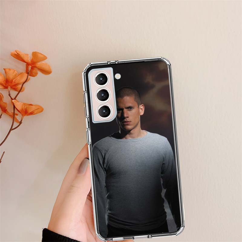 Prison Break TV Series Clear Phone Cases for Samsung S26 Ultra Galaxy S25 Edge S24 S23 FE S21 Plus S20 S22 S10 Cover Patterned C