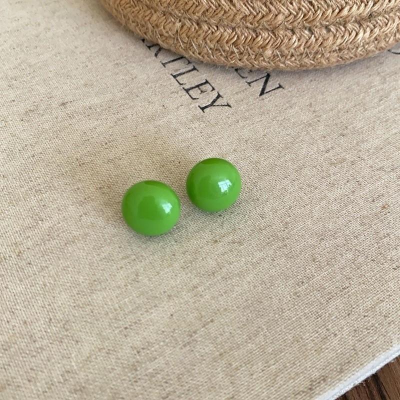 Pinkdudu Dopamine Candy Colorful Bun Bean Stud Earrings for Women Cute Round Multicolored Happy Style Drops PD2515