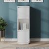 Vidaxl Tall Cabinet, White, 38X35X117 Cm, Solid Pine Wood
