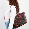 New COACH Zip Top Tote Recycled Eco Friendly Material Canvas With Leather Tote Handbag, Shoulder Bag Women's C7254-IMOSN