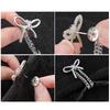 Women's Adjustable Clothes Clips with Butterfly Decorations - Instant Sleeve Shortening, Suitable for Shirts, Dresses, Pants