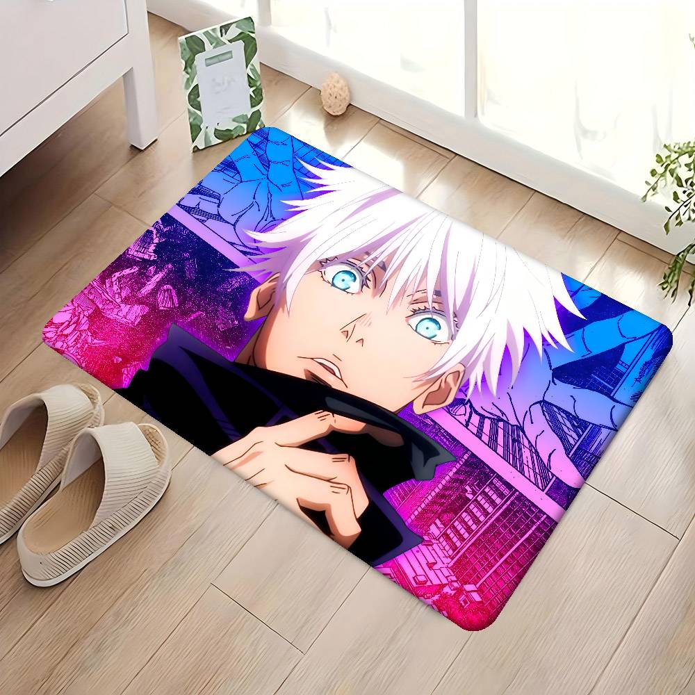 Jujutsu Kaisen Satoru Gojo Hallway Carpet Washable Non-Slip Living Room Sofa Chairs Area Mat Kitchen Doormat Area Rug