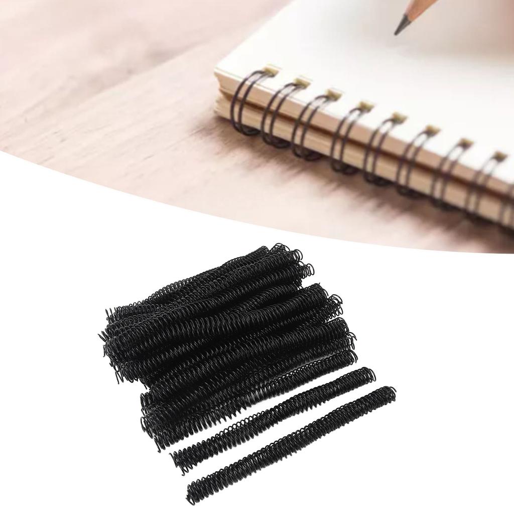 100PCS Spiral Binding Coils 16mm Diameter 48 Teeth 4:1 Combs Spines for Paper