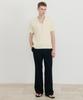 SSIN AND LEE Lounge Half Knit Polo Shirt Cream