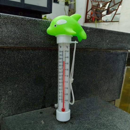 Floating Swimming Pool Thermometer Cartoon Animal Shape Water Thermometer for Pools Spas Aquariums Easy Read Pond Thermometer