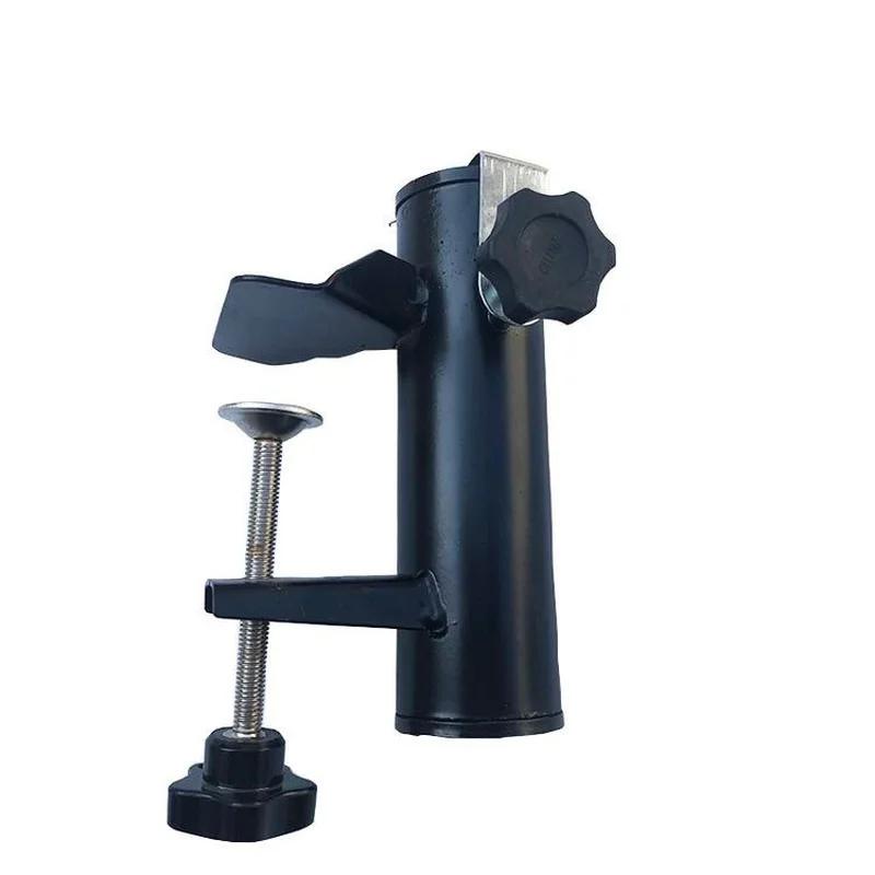 Parasol Holder for Square Balcony Railing Patio Umbrella Support Stand Bracket Outdoor Umbrella with Stand чёрный
