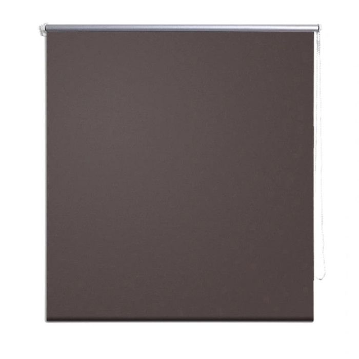 Blackout Roller Blind 140 X 230 Cm Brown 240171