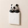 Resin Wall Stickers Animal Wall Hangings Switch Decal Home Decor Room Decorations Cartoon Dog Kitty Reindeer Elephant Panda