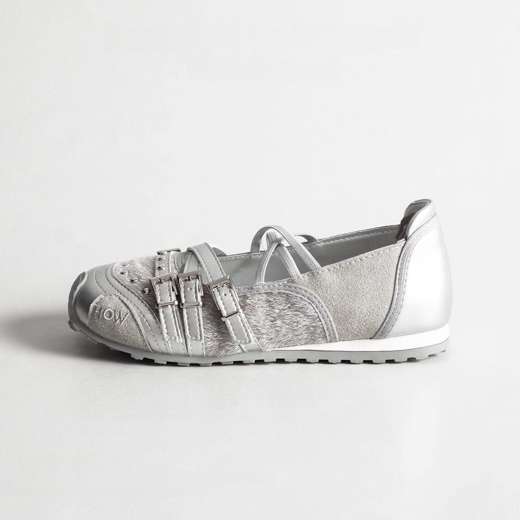 Fashion Women's Mary Jane Flat Shoes with Bow Cross Band Soft Bottom Leather Surface Retro Ballet Style Casual Footwear Summer Season