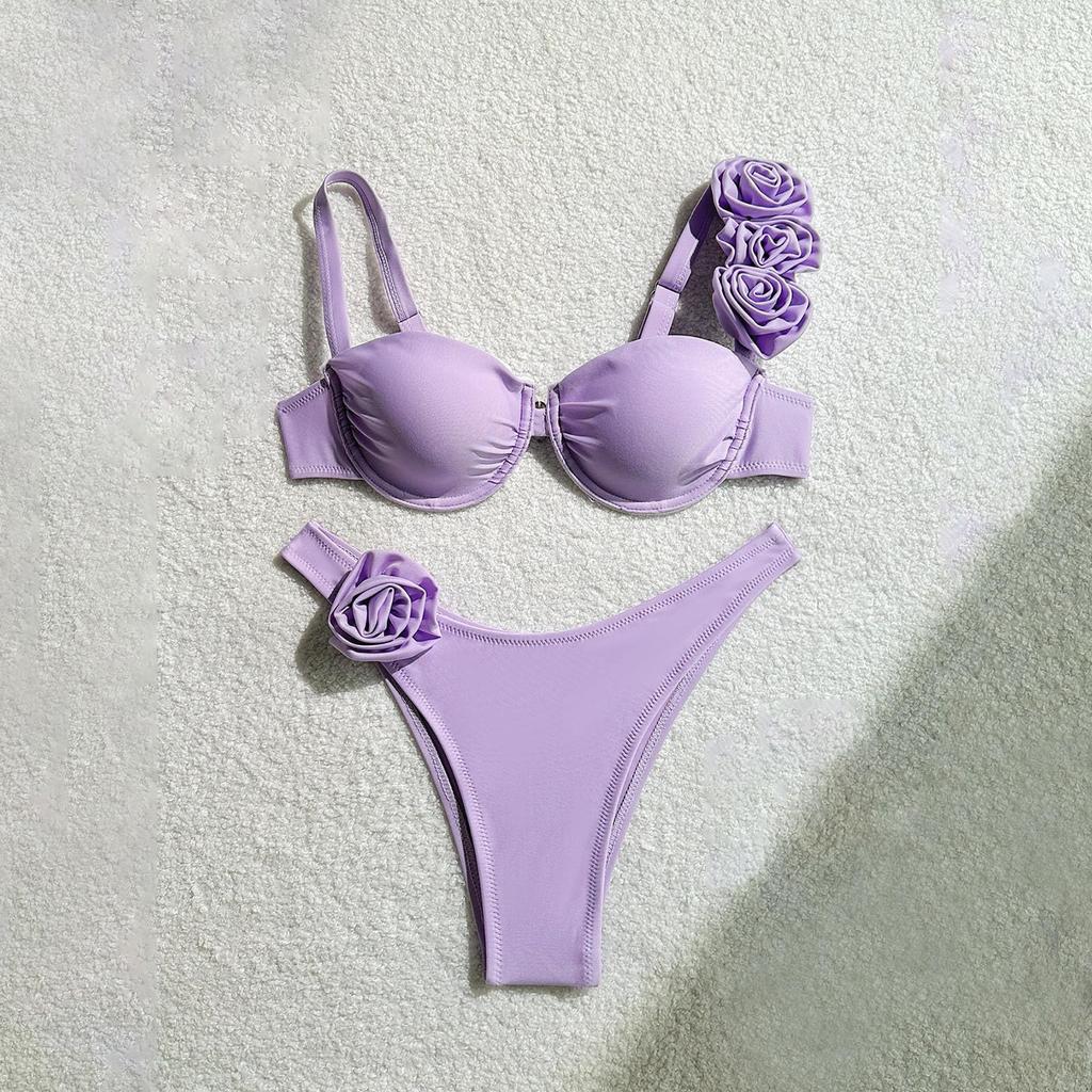 Lässiger zweiteiliger Badeanzug für Damen