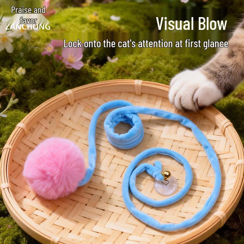 Zanchong Super Large Furball Door-Hanging Cat Teaser Toy