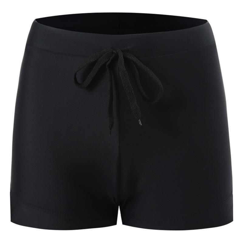 Seamless High-Waist Women's Swim Trunks & Anti-Exposure Safety Shorts