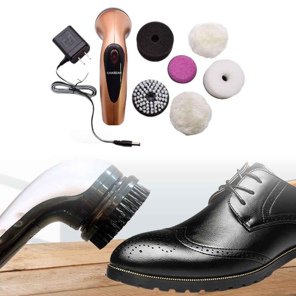 Electric Shoe Polisher Brush Buffer Cordless Portable for Sneaker Shoes Bags