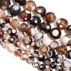 1 Strang Natürliche Achate Steinperlen Anhänger Bunt Rund Lose Perlen Edelsteinperle DIY Armband Ohrringe Schmuckzubehör 6/8/10mm