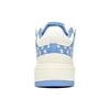 MLB Chunky Liner Basic Anti Slip Wear Resistant Mid Top Skateboard Shoes Unisex Blue White Sneakers 3ASXLM13N-07CBL
