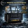 70kg Heavy-Duty EVA Hard Shell Fishing Tackle Box, Large Capacity Fish Storage, Outdoor Durable Lure Box with Dual Side Rod