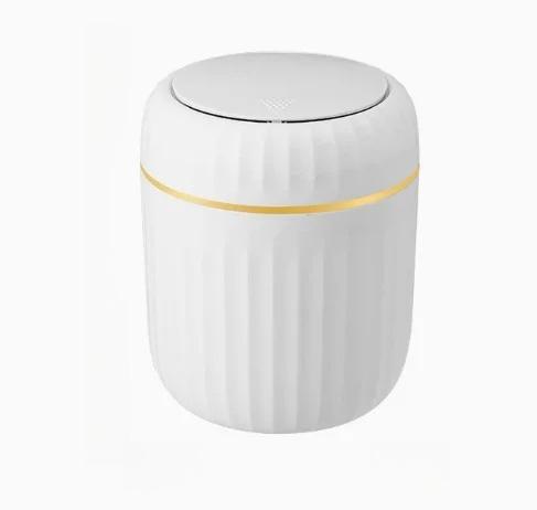 

Mini Desktop Trash Can with Lid, Durable Plastic Desk Garbage Bin Waste Organizer for Bedroom, Office & Home Use белый