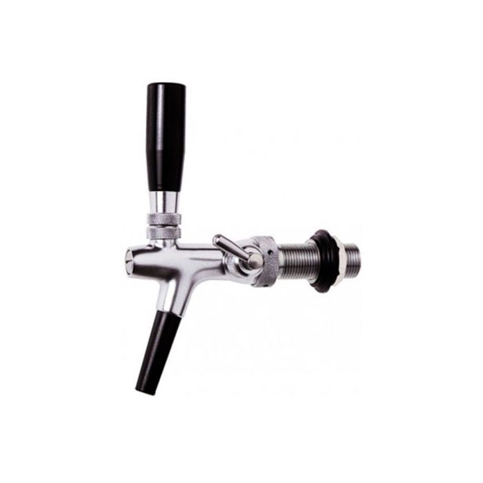 Robinet tireuse a biere, robinet compensateur - chromé, 10 mm version - 35 mm