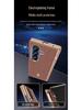 Genuine Leather Magnetic Phone Case for Samsung Z Fold7/6 - Electroplated Lychee Pattern Protective Shell with Integrated Film.