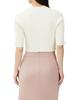 Jill by Jill Stuart Sweater (Featured in sweet magazine) Compact Wide Rib Knit Top, Women's, Ecru