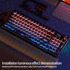 PBT thermal sublimation pudding keycap cute adaptation 60/68/75/100%attack shark ajazz aula akko mechanical keyboard keycaps