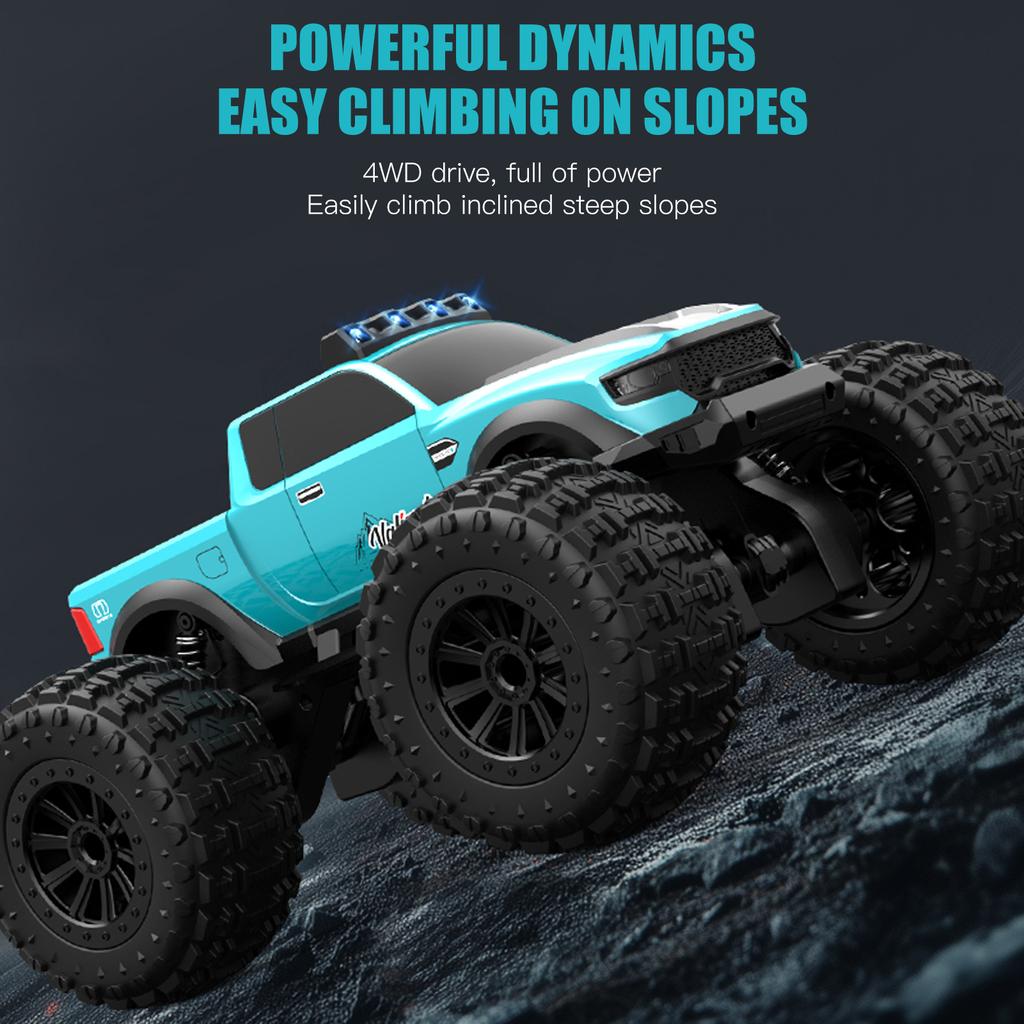 Amphibious Remote Control Car, 2.4GHz 4WD Off Road Vehicle with Headlights, 360 degrees  Rotating Waterproof Stunt Car