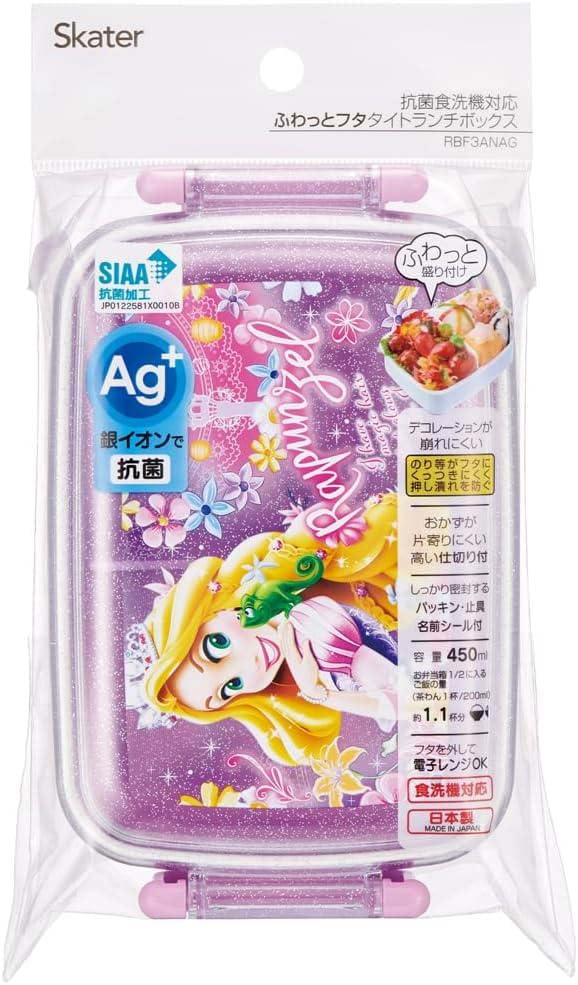 Skater Lunch 1 Dome Disney Rapunzel On the Tower For Made In Japan Children's Box, Tier, 450ml, Shape, Fluffy, 24, Antibacterial, Children, RBF3ANAG-A
