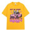 Get in Loser We Going Therapy Tshirt Funny Animal Raccoon Possum Meme Short Sleeve Tshirts Unisex Women Cotton Loose T Shirts