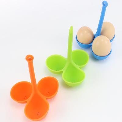 Yousheng Cuociuova in camicia per alimenti, 3 fori, resistente alla temperatura, in silicone, portauova, accessori per cucinare