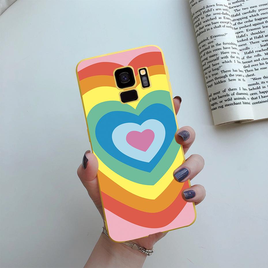 Fashion Daisy Flower Cute Silicone Cartoon Phone Case for Samsung Galaxy S9 S9 Plus Samsung S 9 Samsungs9 Plus S9plus Case Cover