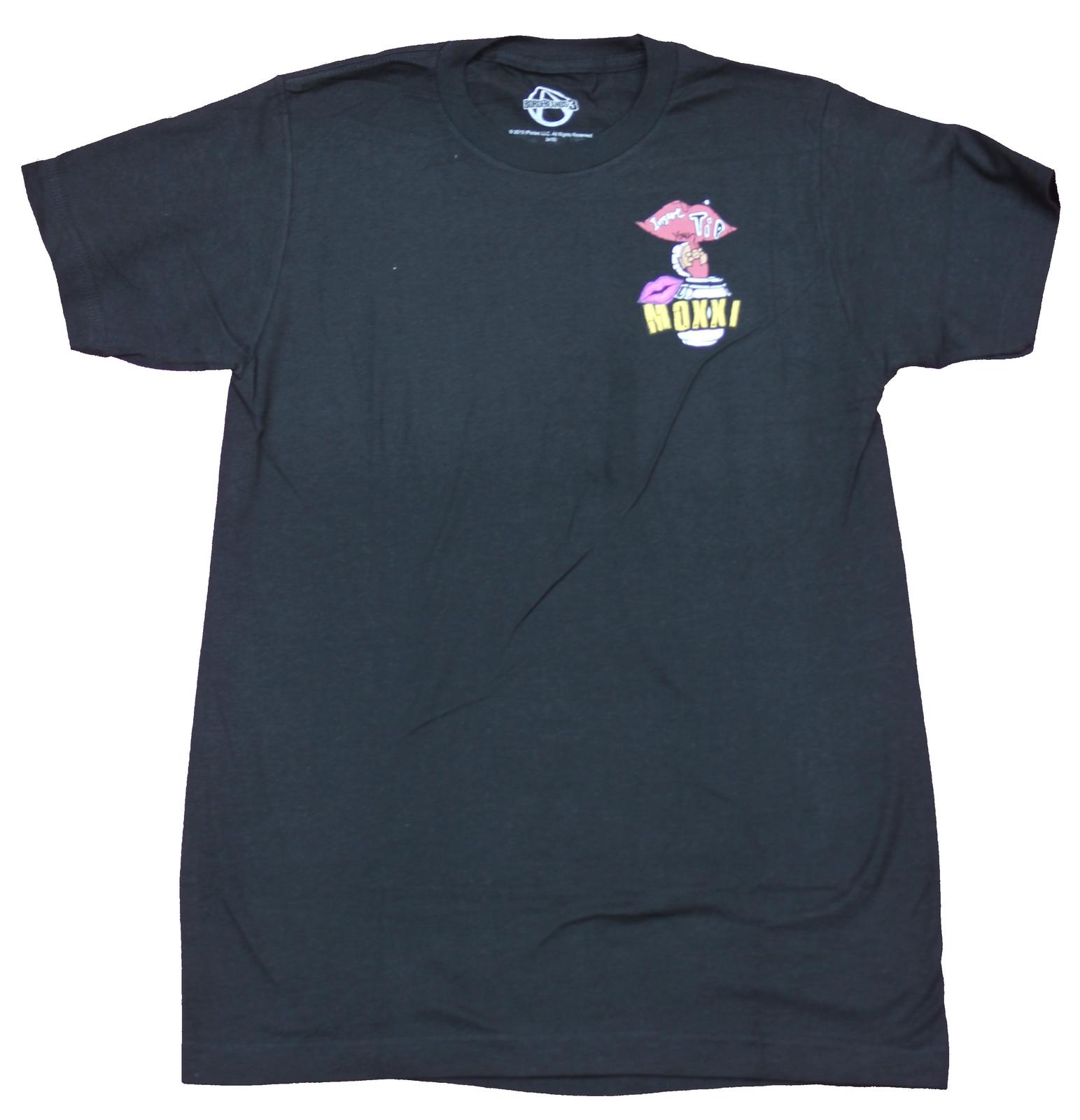 Borderlands 3 Adult New T-Shirt - Sabotage Moxxi Lapel & Giant Logo Back L