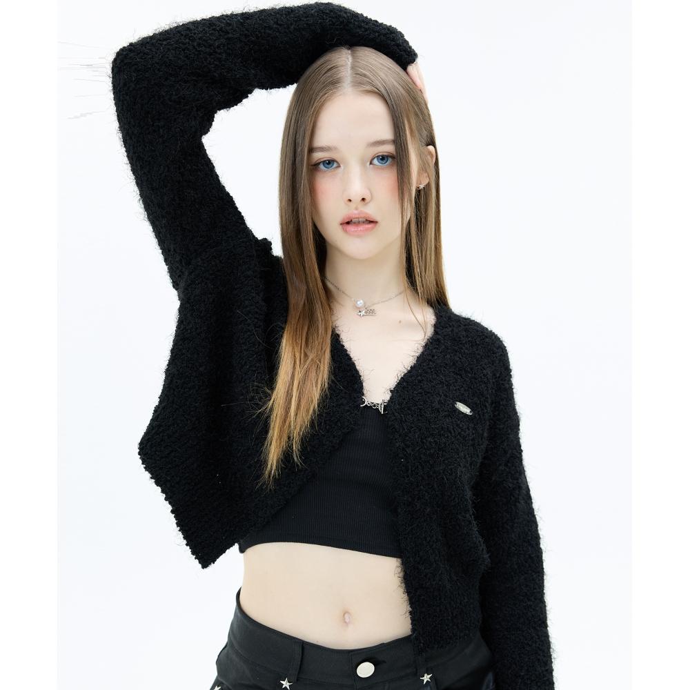 

КАРДИГАН LUV IS TRUE MZ POPCORNЧЕРНЫЙ