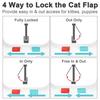 Cat Door 4 Way Locking Proof Pet Door For Interior Doors Cabinet Garage Doors 2Pc