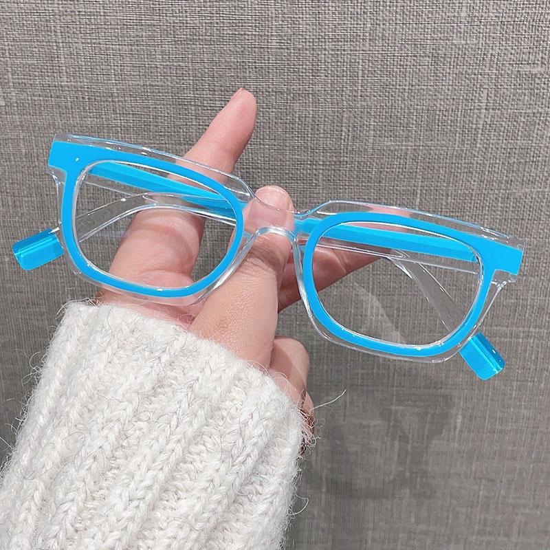 Luxury Fashion Colorful Square Reading Glasses Women Men Trend New Square Small Frame Anti Blue Light Presbyopia Eyegalsses Plus