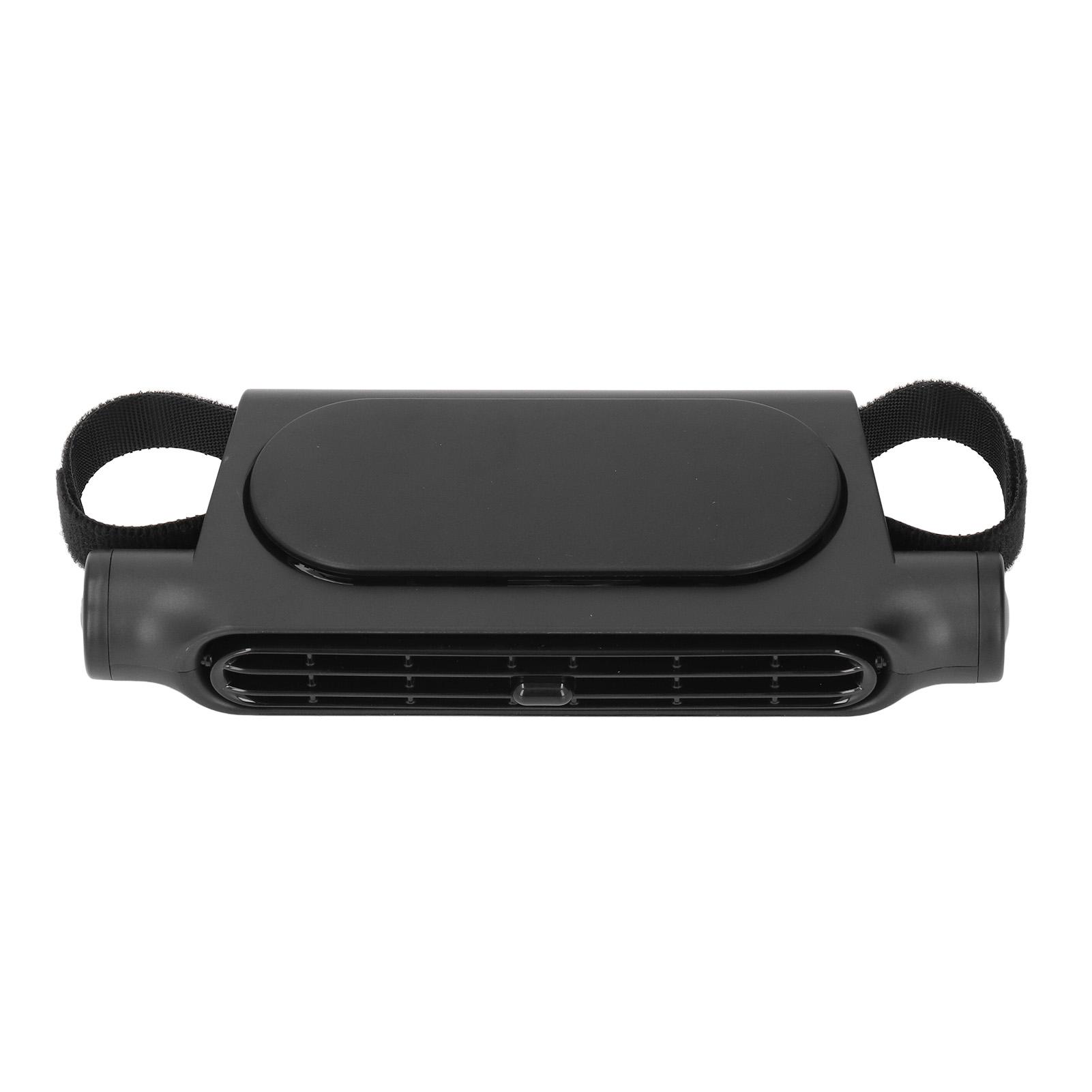 

Car Seat Cooling Fan USB Plug in Leafless Space Saving 3 Wind Speeds Portable Backseat Car Fan for Vehicle Van