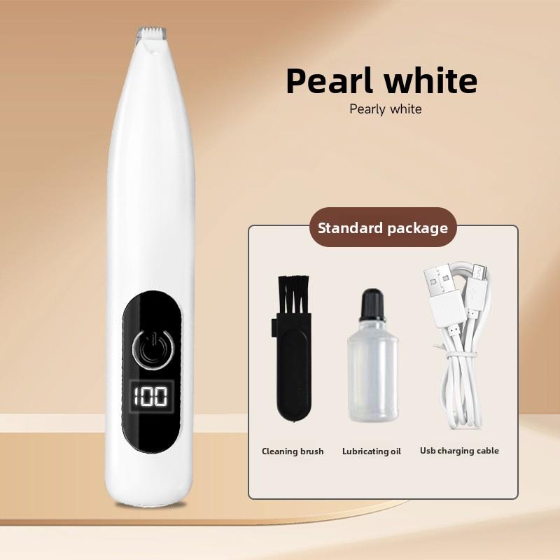 Pet Nail Clipper - Specialized for Dogs and Cats. Pusher for Trimming Fur. Electric Trimmer. Silent Electric Cat Paw Nail Trimming Tool.