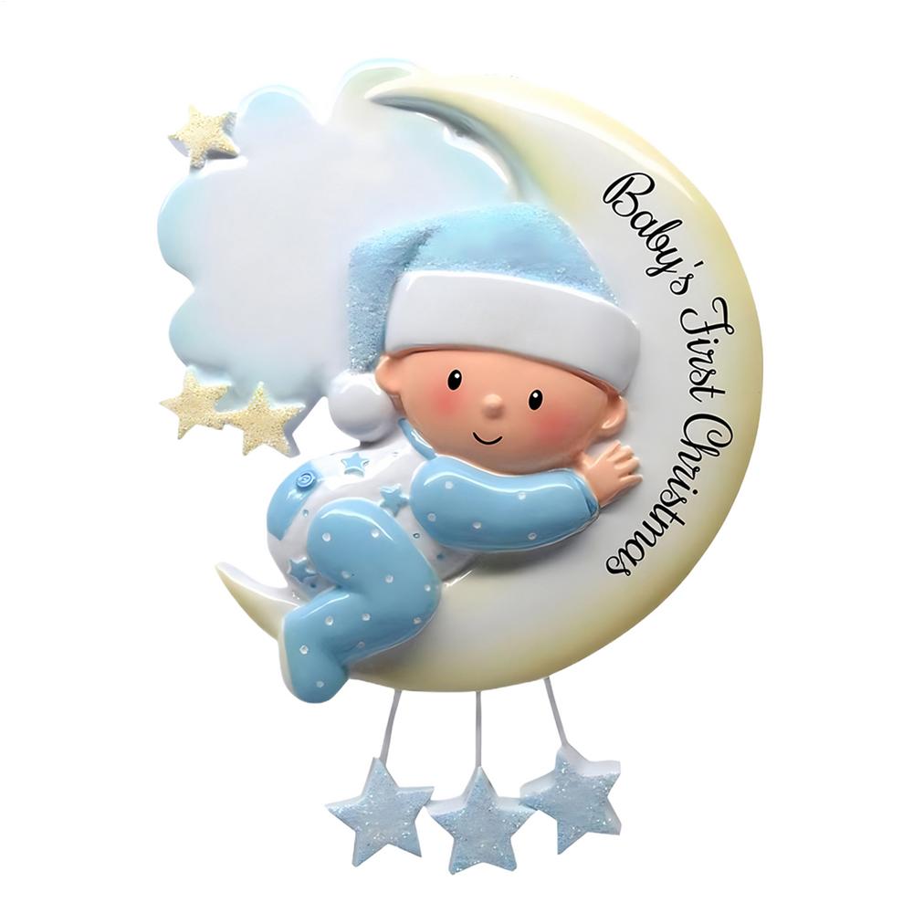 Christmas Tree Ornaments Window Resin Baby s First Christmas Ornament Pendant Hangable Tree Decorations For Indoor Family Window