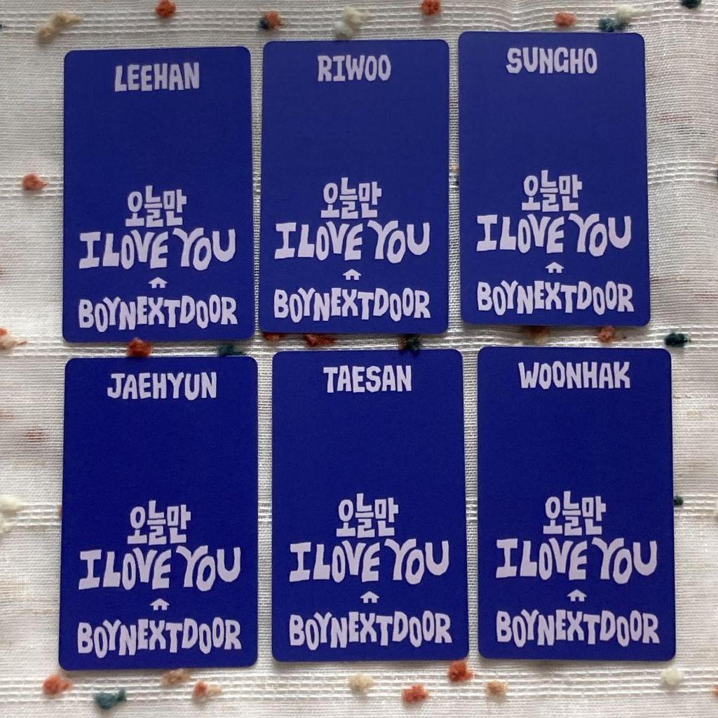 [USED] BOYNEXTDOOR LINE MUSIC Winners: 6 Limited Edition Trading Cards