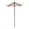 Umbrella Top Climbing Support Trellised for Potted Foliage, Metal Stake with Brown Finish for Balcony Displays, Outdoor Rows, and Small Outdoor