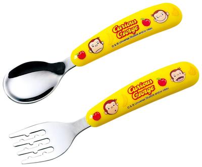 Skater Spoon Fork Set Curious George Children's SFBS1-A