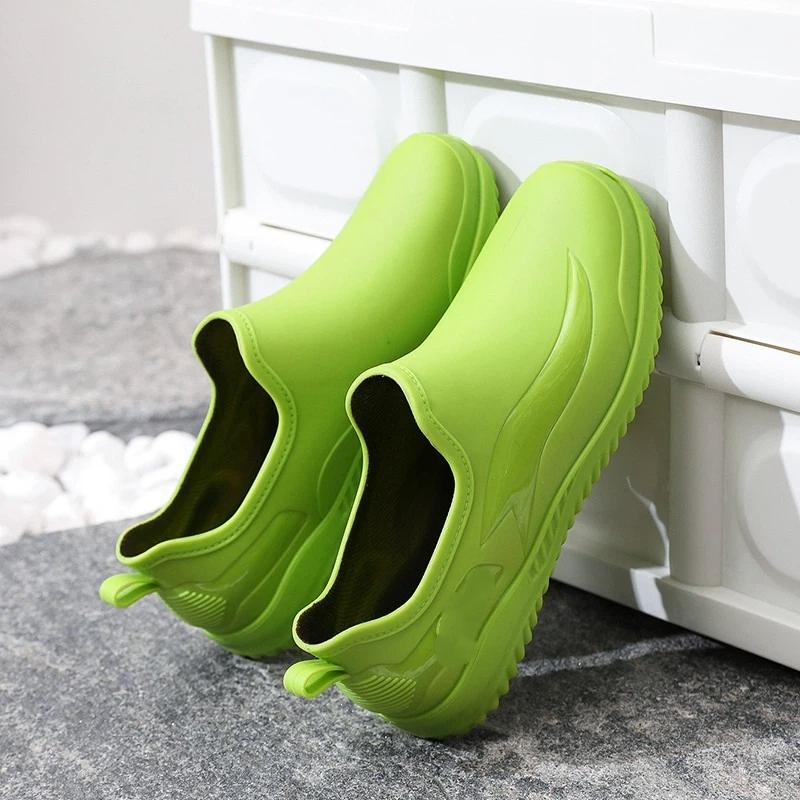 Men's Low Cut Anti Slip And Wear Resistant Work Rain Shoes