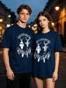 Camiseta Unissex Algodão Oversize Tamanho Grande Colina Assombrada Cem Acres Pulso Camiseta Cemitério Montanha Fantasma Camiseta Unissex